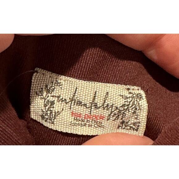 Free People Size Medium Probably Should BodyCon Brown Mini Dress Sexy Festival - Picture 5 of 6